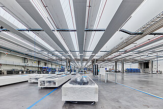 Zehnder_RHC_CP_Referenz_ZFP_Rena_Mönchweiler_6 Zehnder ZFP, RHC, CP, Ceiling Panel, Zehnder, Reference, warehouse, production, hall, Rena, Mönchweiler