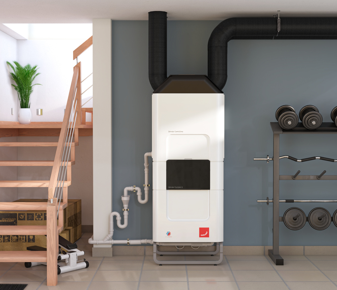 Zehnder_CSY_ComfoClime_basement_training_Milieu Rendering Comfortable indoor ventilation