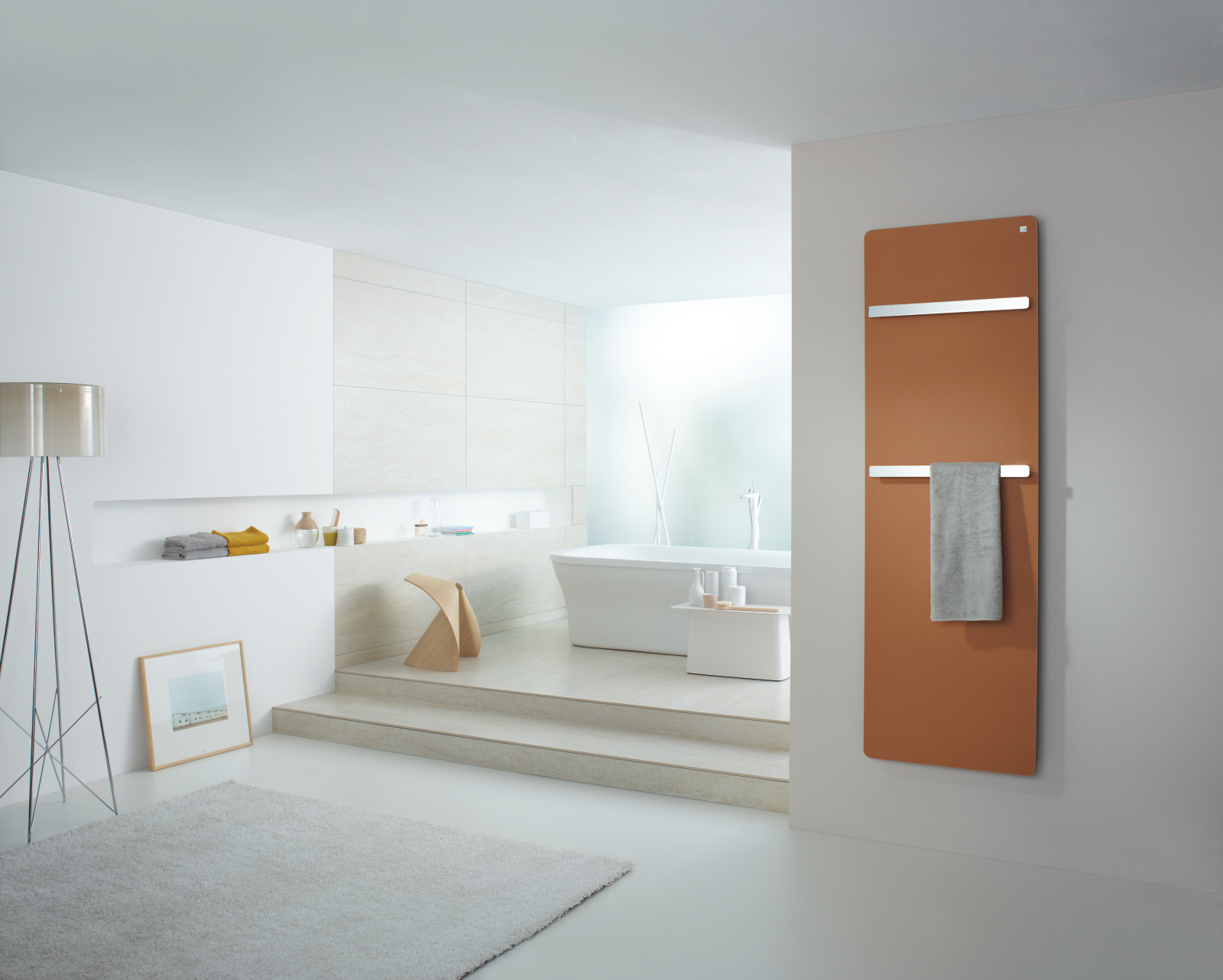 Rendering Zehnder Vitalo Bar Decorative radiator Front view