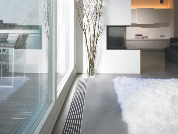 Rendering Zehnder Terraline Decorative radiator Top view