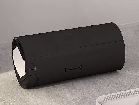 Schallgedämmtes Gehäuse Lüftungsgerät innenansicht