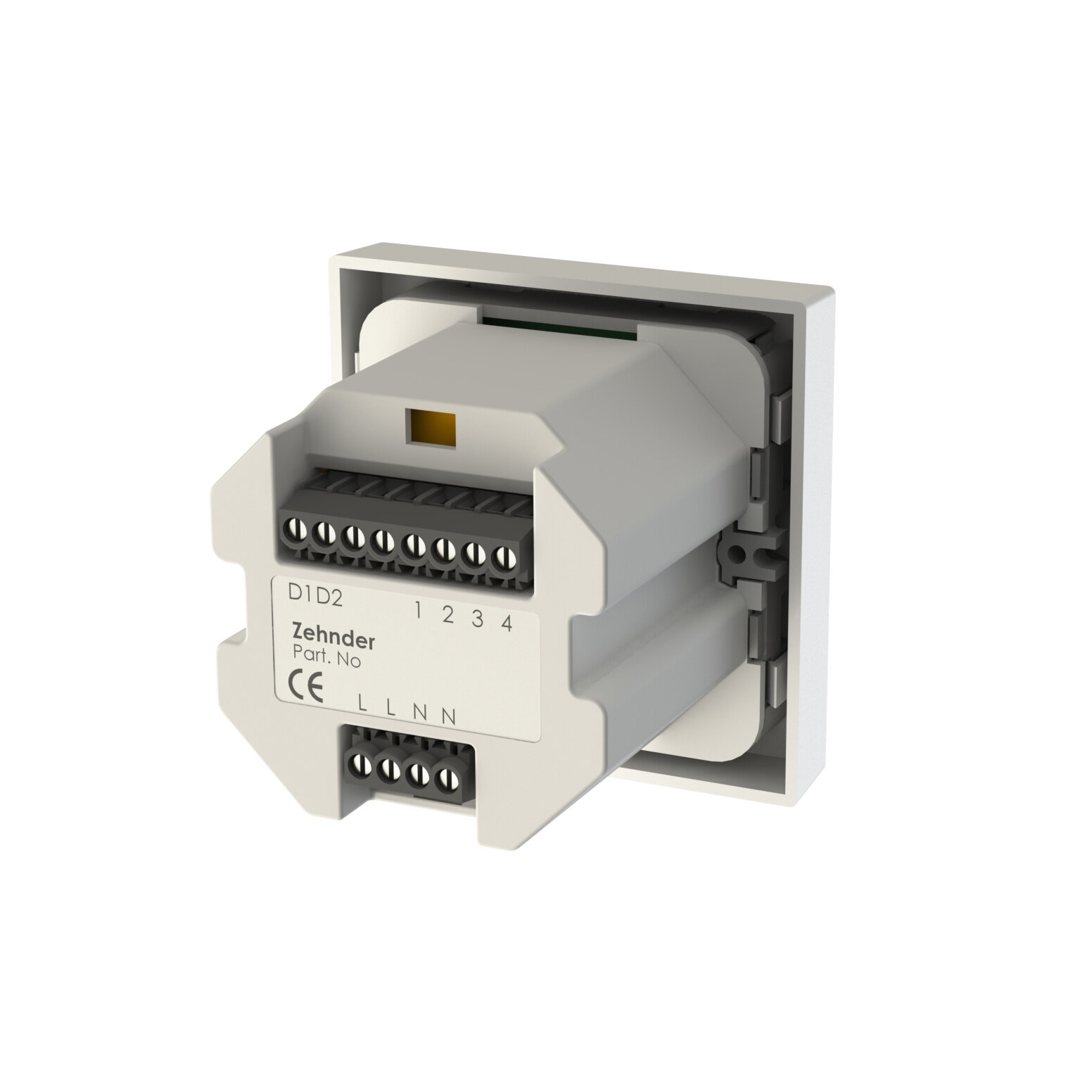 Cut-Out Zehnder ComfoDuct Activo S 60 Comfortable indoor ventilation Angled view