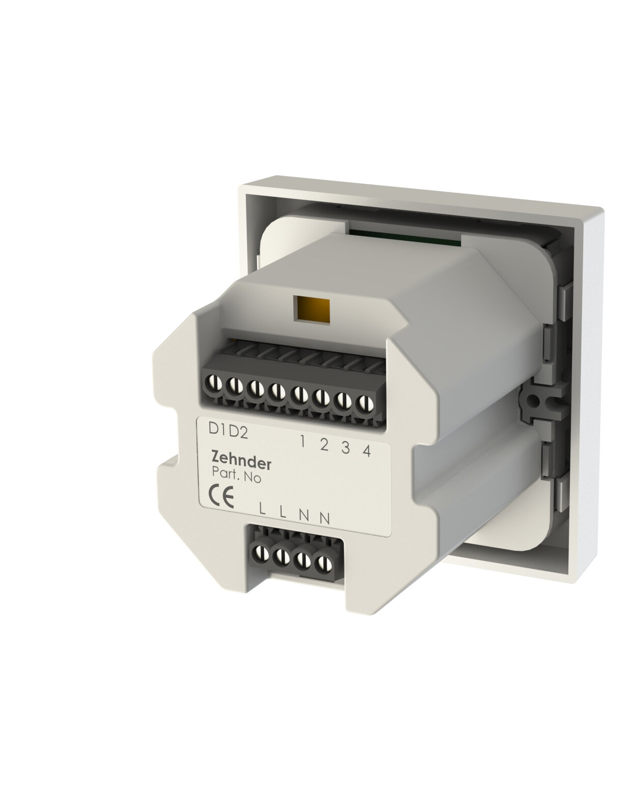 Zehnder_CSY_ComfoDuct-Activo-S60_Steuerung-hinten Cut-Out Zehnder ComfoDuct Activo S 60 Comfortable indoor ventilation Angled view