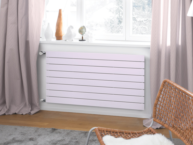 Zehnder Nova Jet Rendering Zehnder Nova Jet Decorative radiator Front view