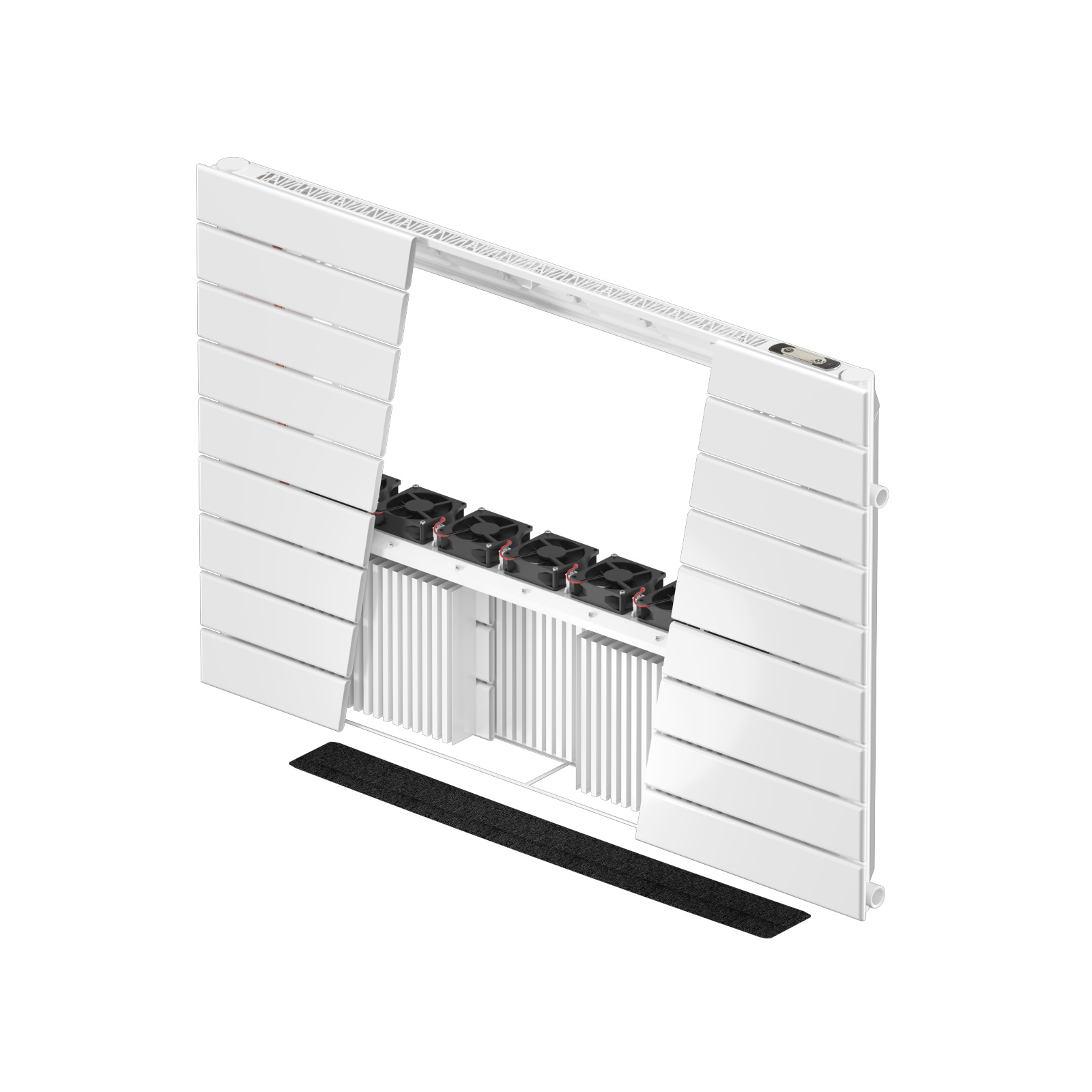 Zehnder_RAD_NovaNeo_066_100_Inside_TrafficWhite_Detail_persp Cut-Out Zehnder Nova Neo Decorative radiator Angled view