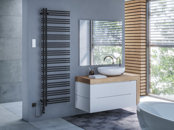 Rendering Zehnder Yucca Asym Decorative radiator 