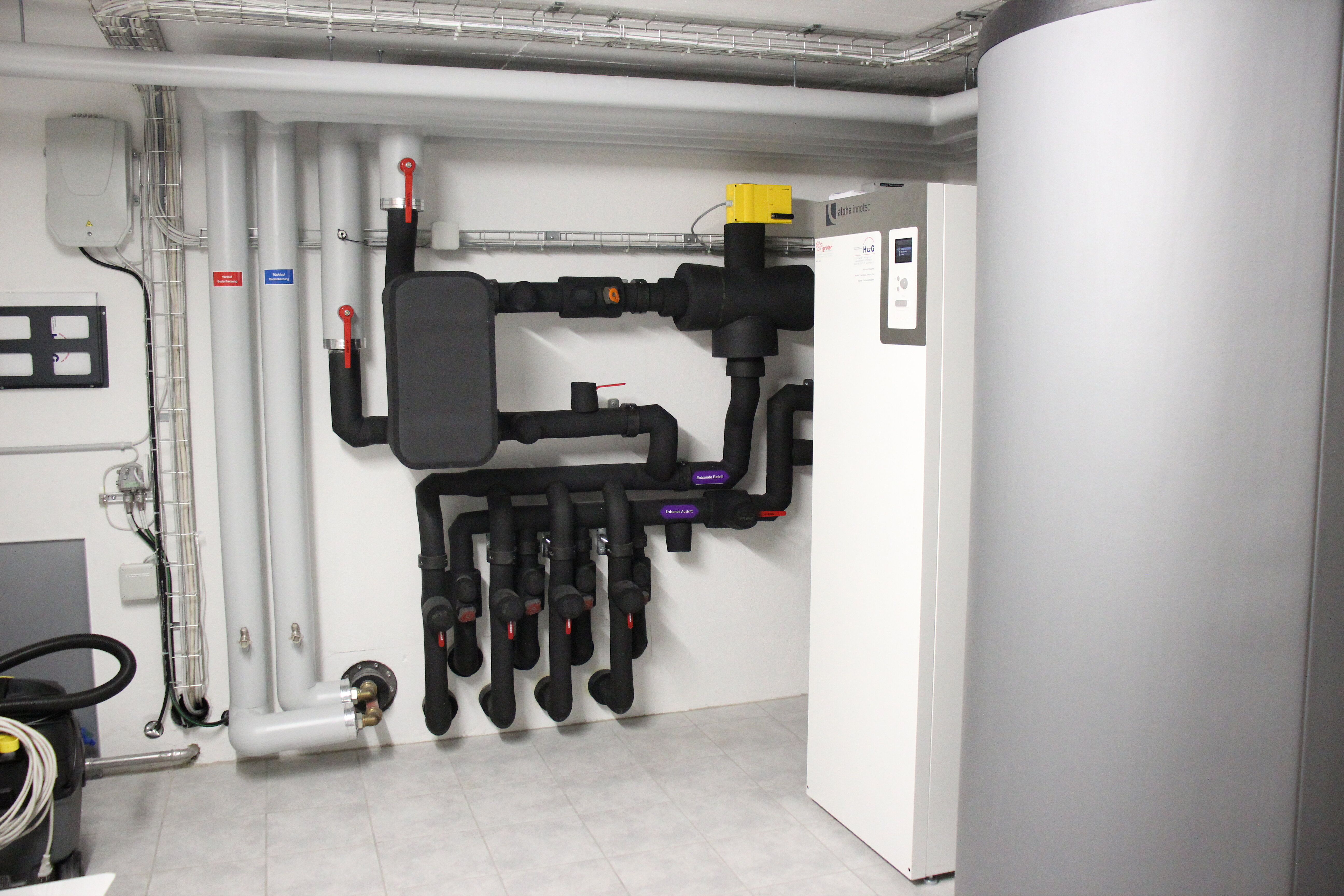 Locale tecnico con pompa di calore