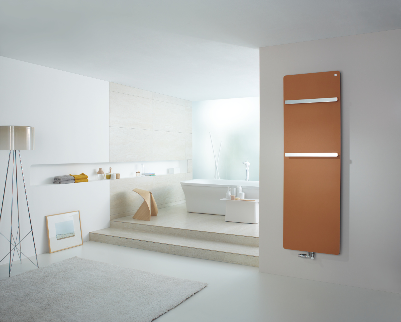 Rendering Zehnder Vitalo Bar Decorative radiator Front view