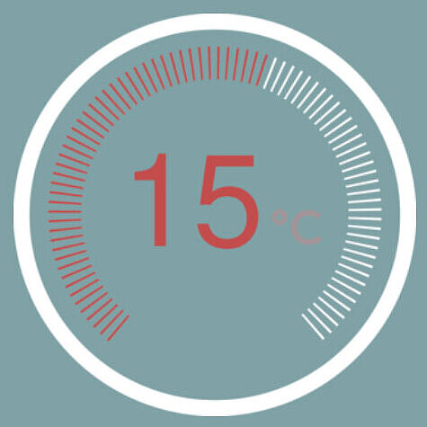 Temperatura di 15 gradi