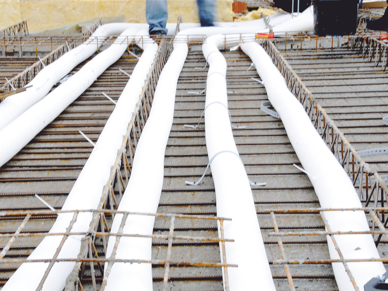 Einbau Lüftungrohre