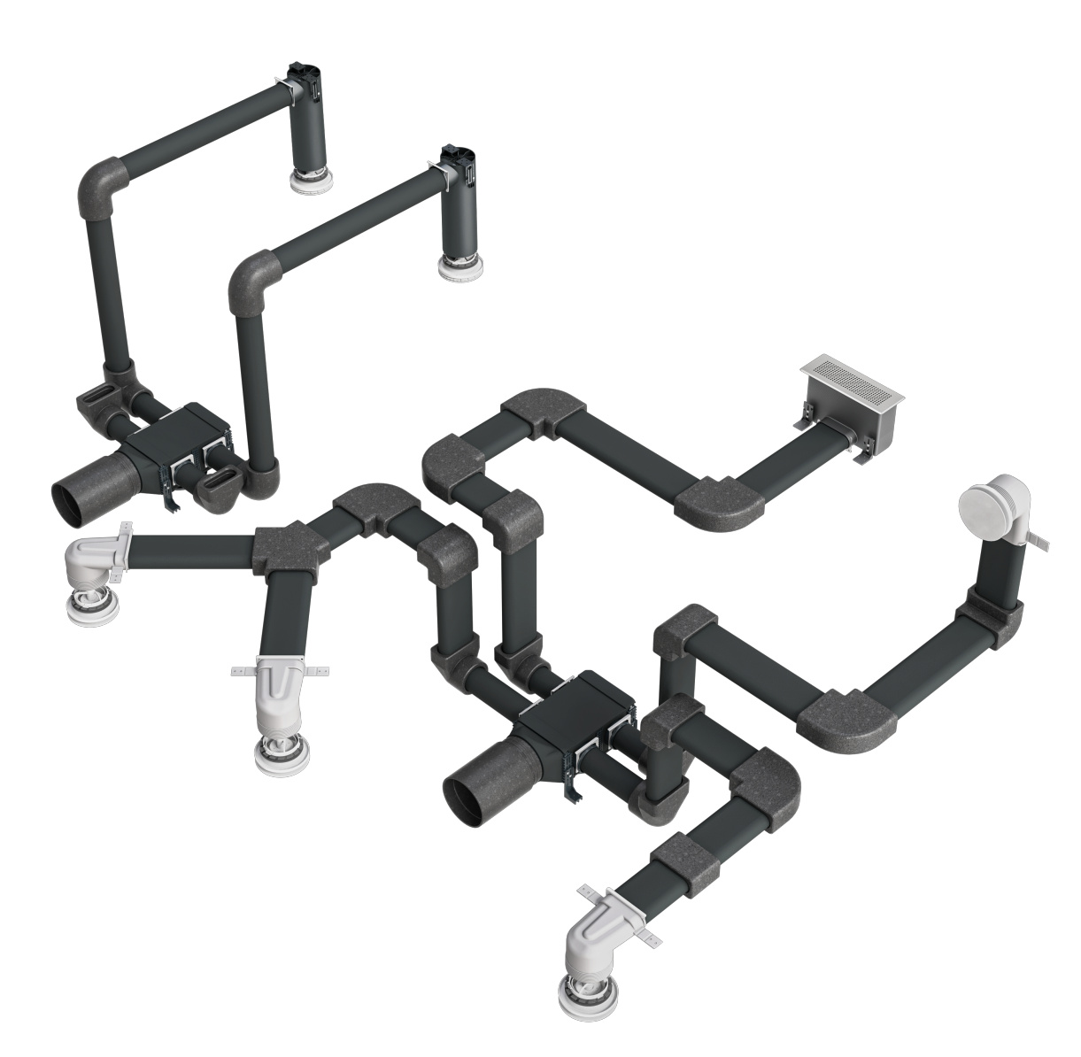 Luftvereilung vorgedämmtes Luftverteilsystem 