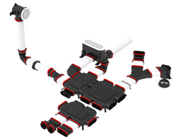 Rendering Zehnder ComfoFix FL51 Angled view