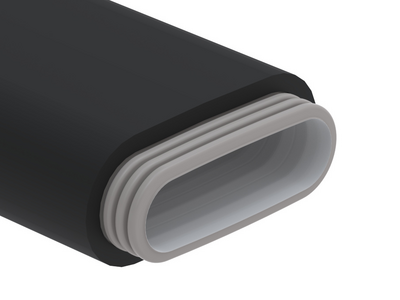 Structure des tubes de ventilation pré-isolés ComfoTube Therm flat 51