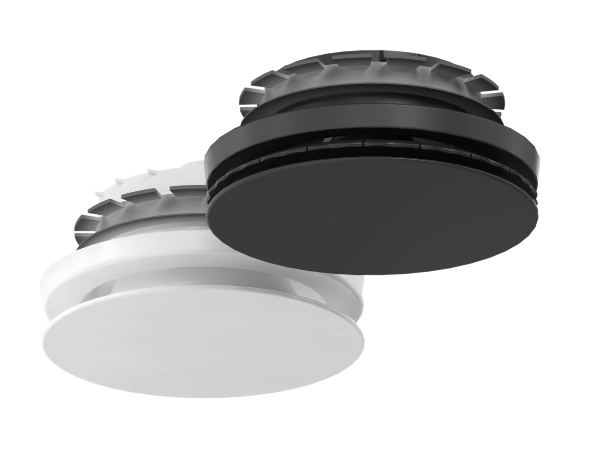 Valvola per aria di mandata vista del prodotto Bianco e nero Distribuzione dell'aria