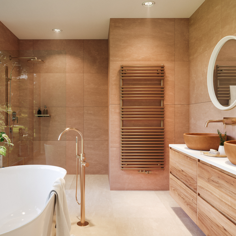 Rendering Zehnder Forma Spa Decorative radiator Front view