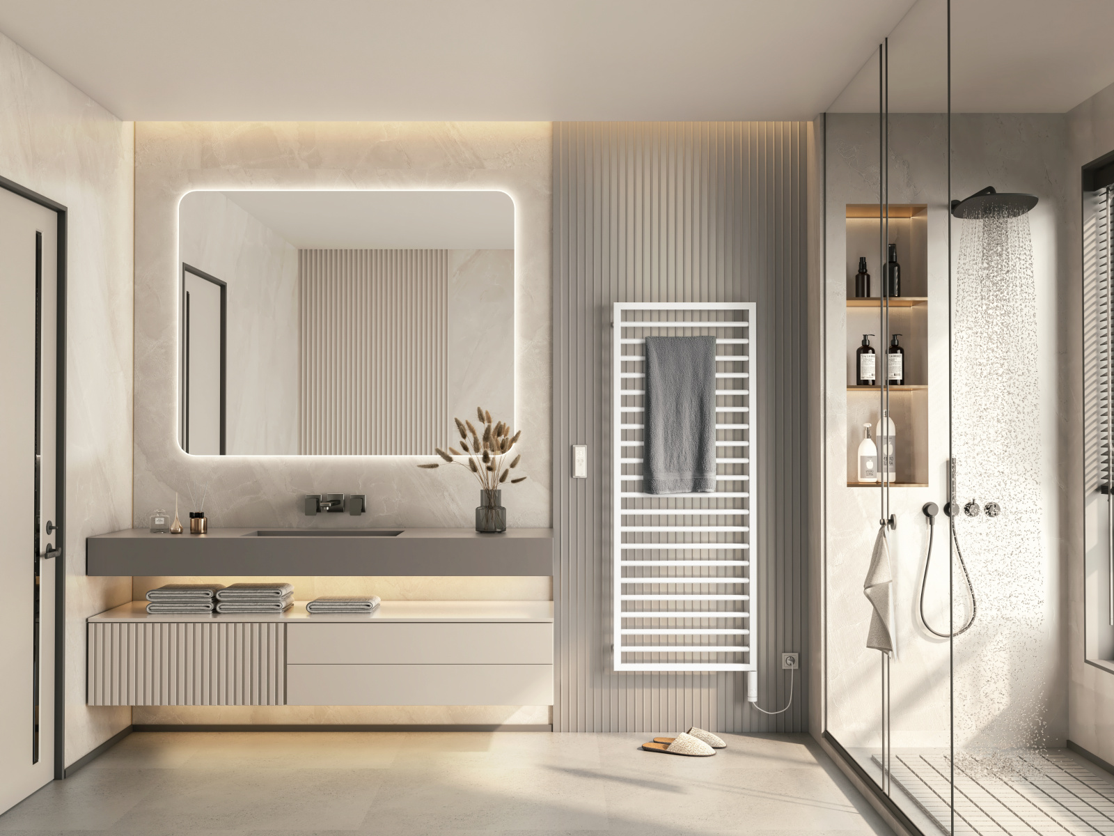 Rendering Zehnder Subway Decorative radiator Front view