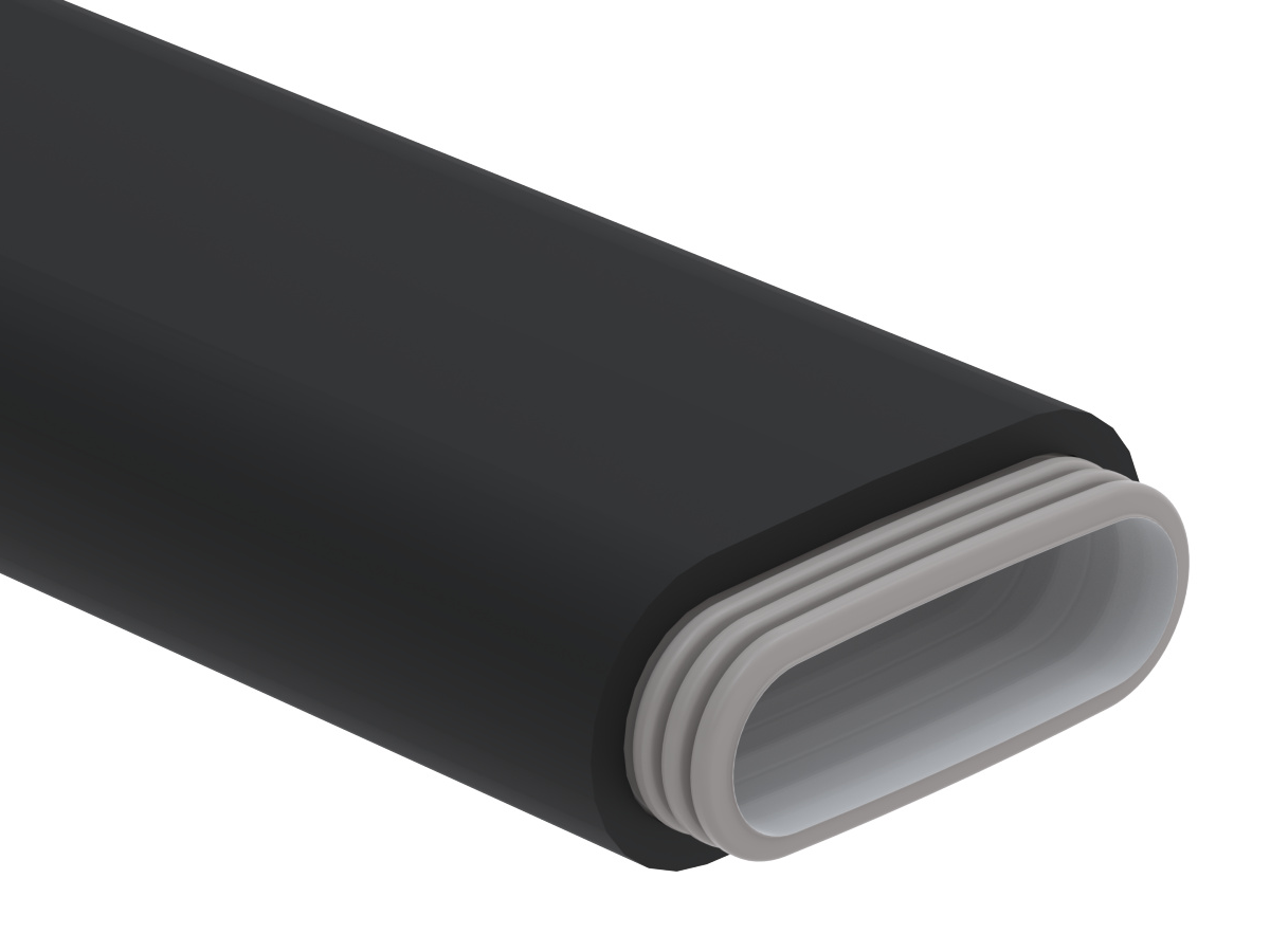 tubo ovale piatto isolato ComfoTube Therm flat 51