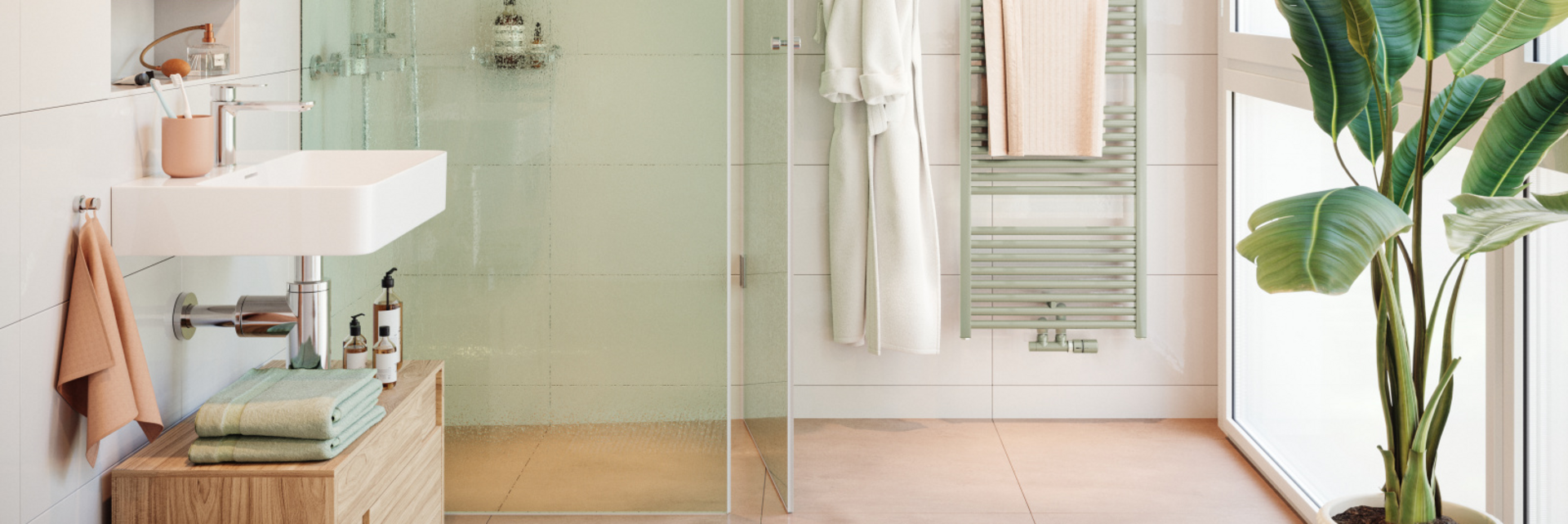 Rendering Zehnder Zeno Bow Decorative radiator Front view