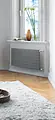 340, valve unit XE angled version chrome, thermostat SH chrome, living room, wall mounting, horizontal