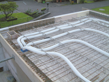 ComfoTube, Roof, building, air distribution, tube, works, construction site