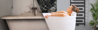 Zehnder_Expedition_Renovation_Bathroom_Visual_Frau_Badewanne Ristrutturazione di abitazioni con Heizkörpern