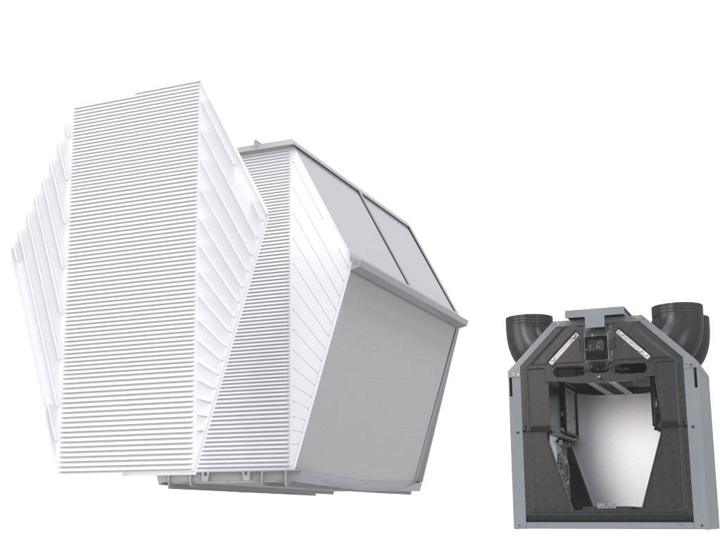 Kreuz-Gegenstromwärmetauscher Kreuz-Gegenstromwärmetauscher