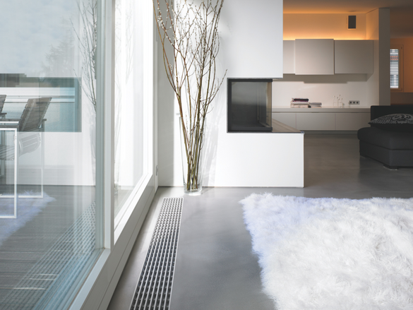 Rendering Zehnder Terraline Decorative radiator Top view