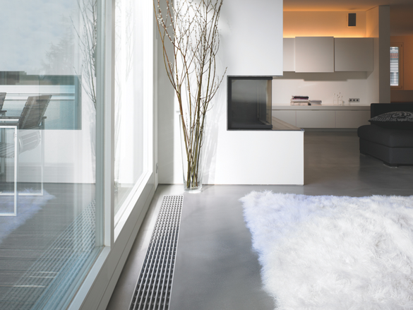 Rendering Zehnder Terraline Decorative radiator Top view