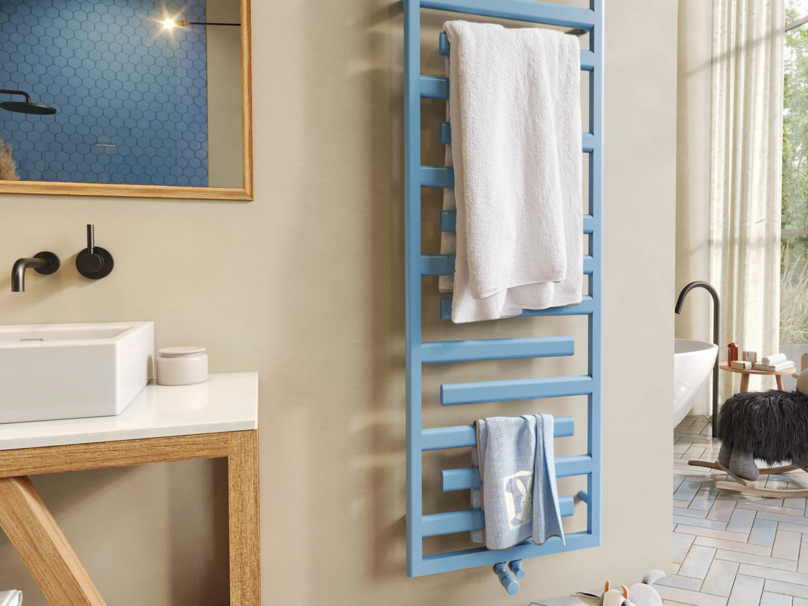 Zehnder Tetris Rendering Zehnder Tetris Decorative radiator