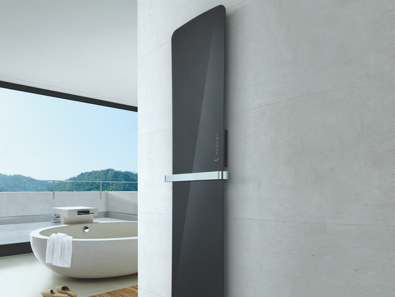 Zehnder Folio Glass Rendering Zehnder Folio Glass Decorative radiator