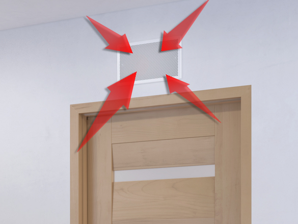 Lüftung bei geschlossener Tür