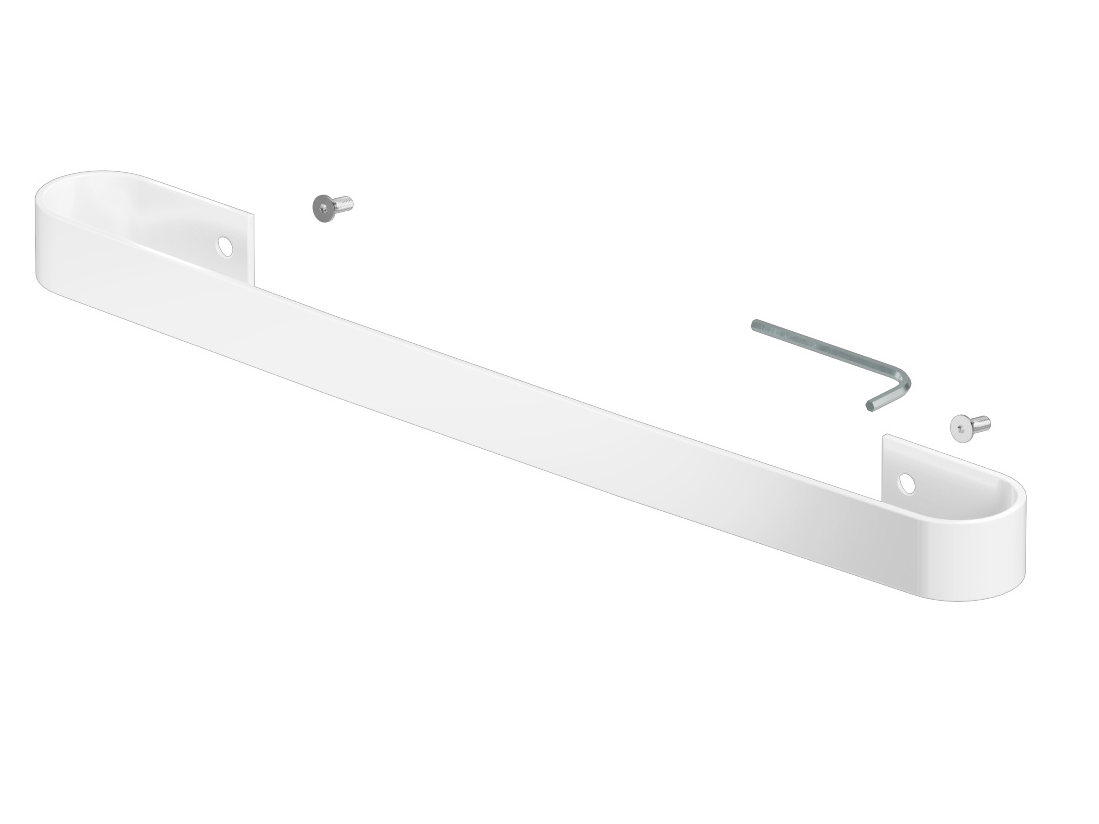 Cut-Out Zehnder Folio Glass Decorative radiator Angled view