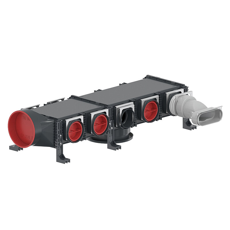 Le distributeur pour montage encastré ou apparent Zehnder ComfoCube Flex 