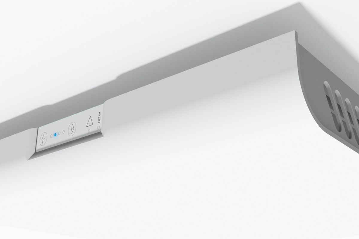 Commande sur l’appareil Vue de la régulation sur l’appareil de ventilation pour pièces individuelles