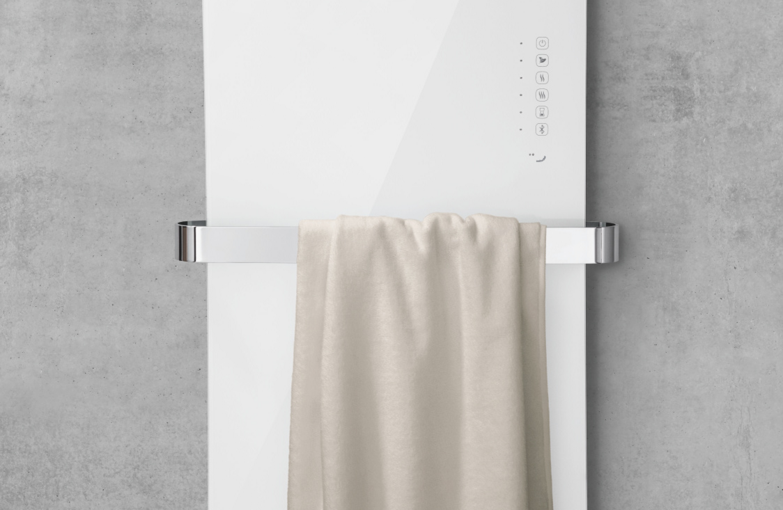 Rendering Zehnder Folio Glass Decorative radiator 