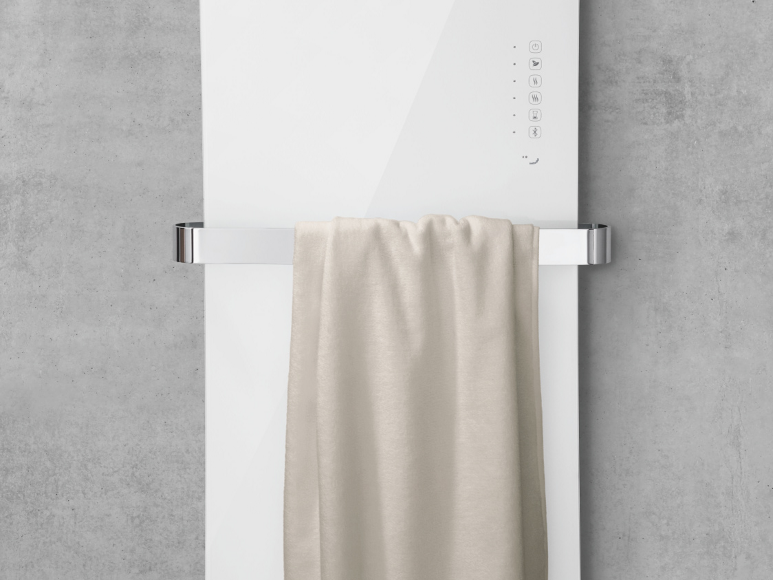 Rendering Zehnder Folio Glass Decorative radiator 