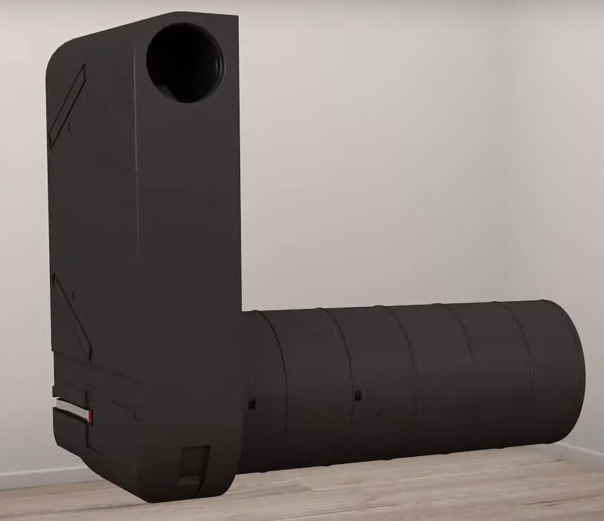 Boîtier insonorisé Rendu du boîtier de la ventilation pour pièces individuelles