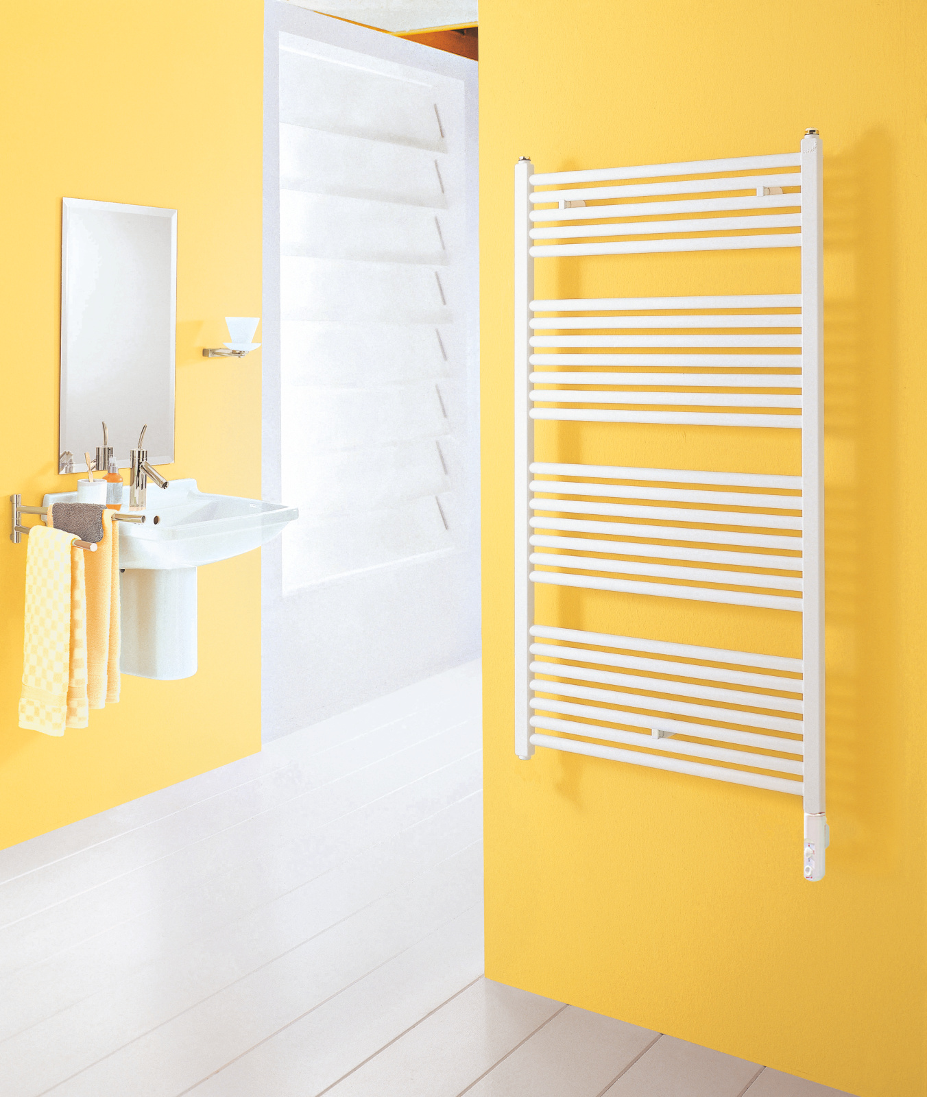 Rendering Zehnder Zeno Decorative radiator Side view