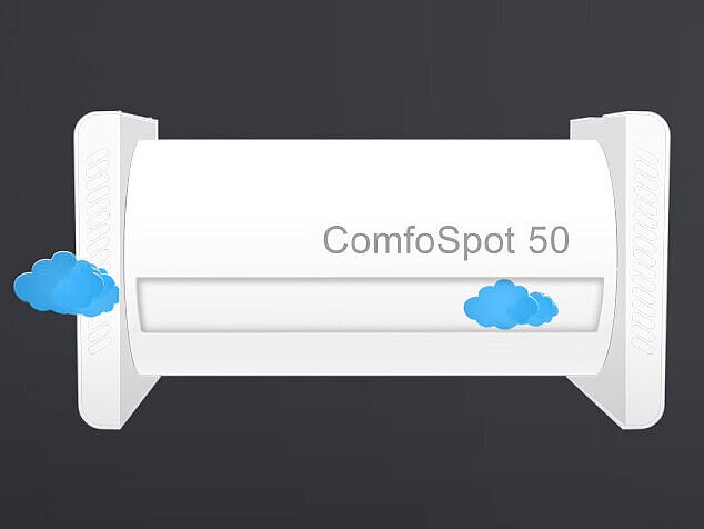 Keine Kondensatbildung Zeichnung Lüftungsgerät ohne Kondensat