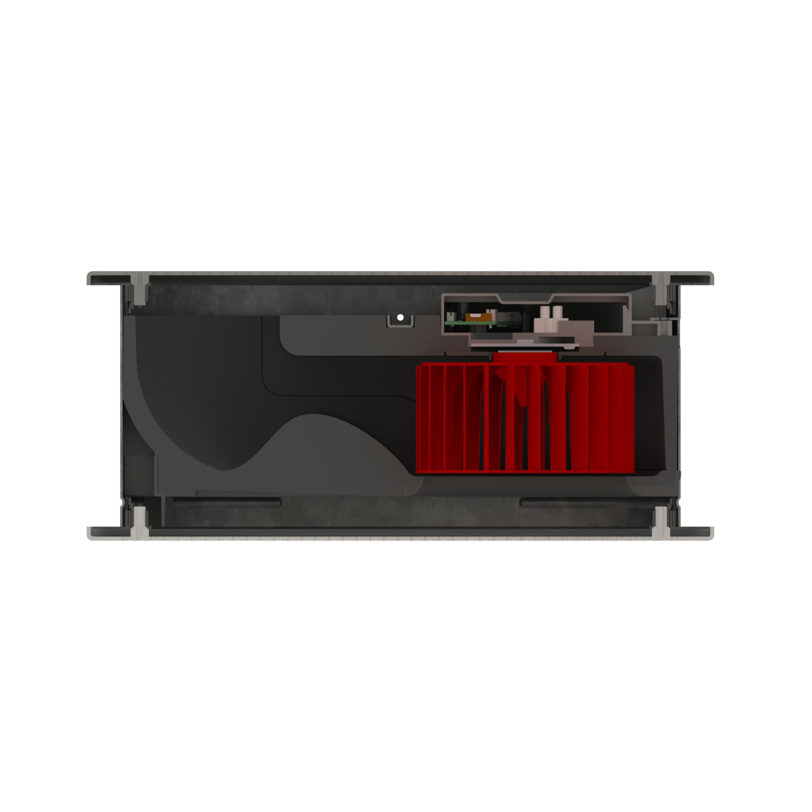 Cut-Out Zehnder ComfoDuct Activo S 60 Comfortable indoor ventilation Angled view