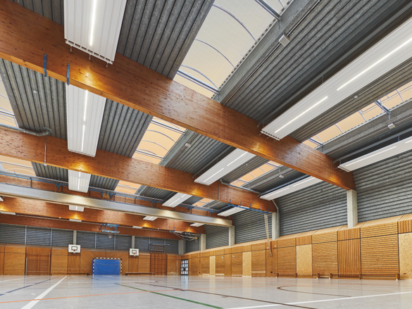 Reference ZBN Heating and cooling ceilings Front view