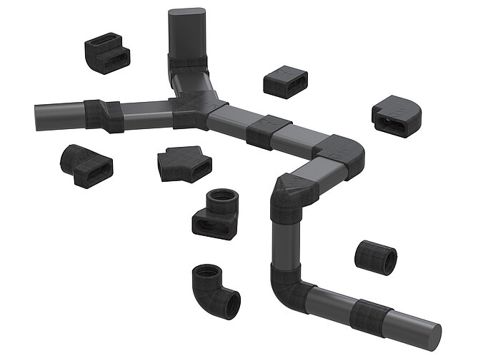 Vorgedämmte Lüftungsrohre