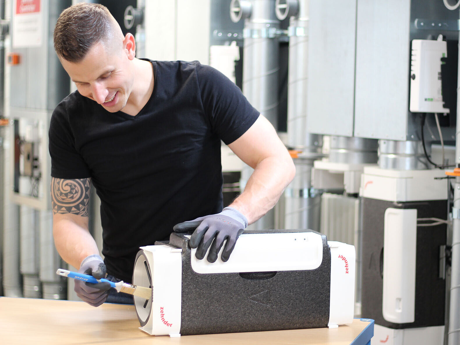 Reinigung Zehnder ComfoVar Aero wohnungslüftungsbox reinigung comfovar aero