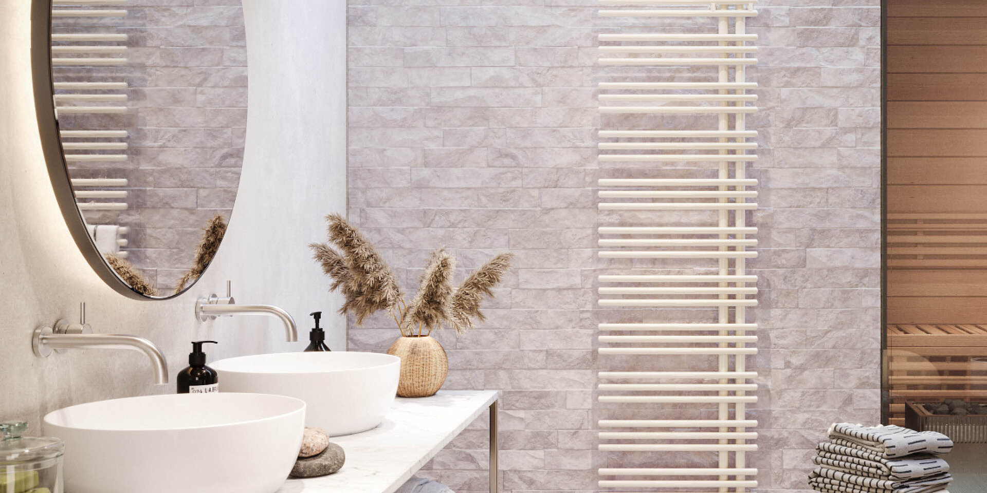 Zehnder Yucca corpo riscaldante da bagno