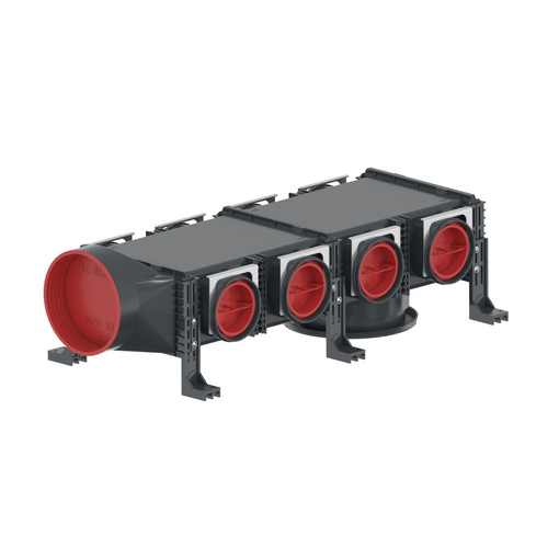 Verteiler Zehnder ComfoCube Flex Cut-Out Zehnder ComfoCube Flex Comfortable indoor ventilation Angled view