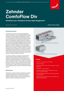 Zehnder-Ventilazione-ComfoFlow Div-SpecificaTecnica 901-202202-it