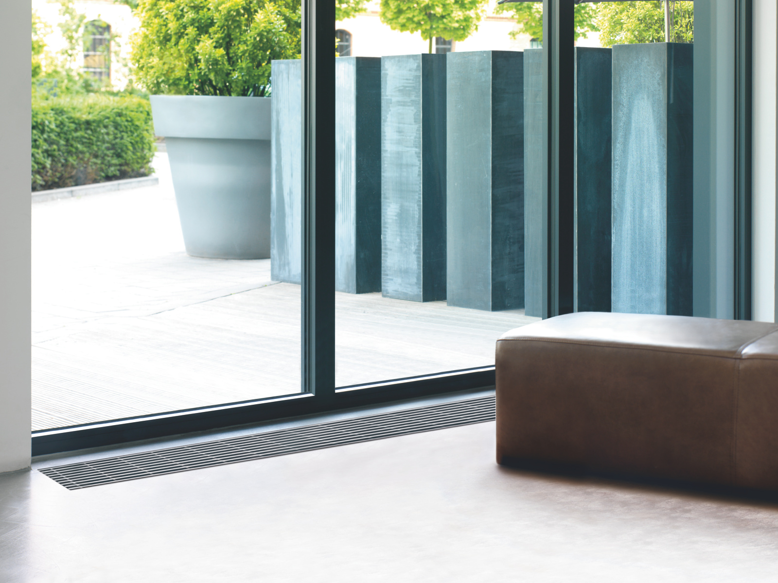 Rendering Zehnder Terraline Fresh Decorative radiator Top view