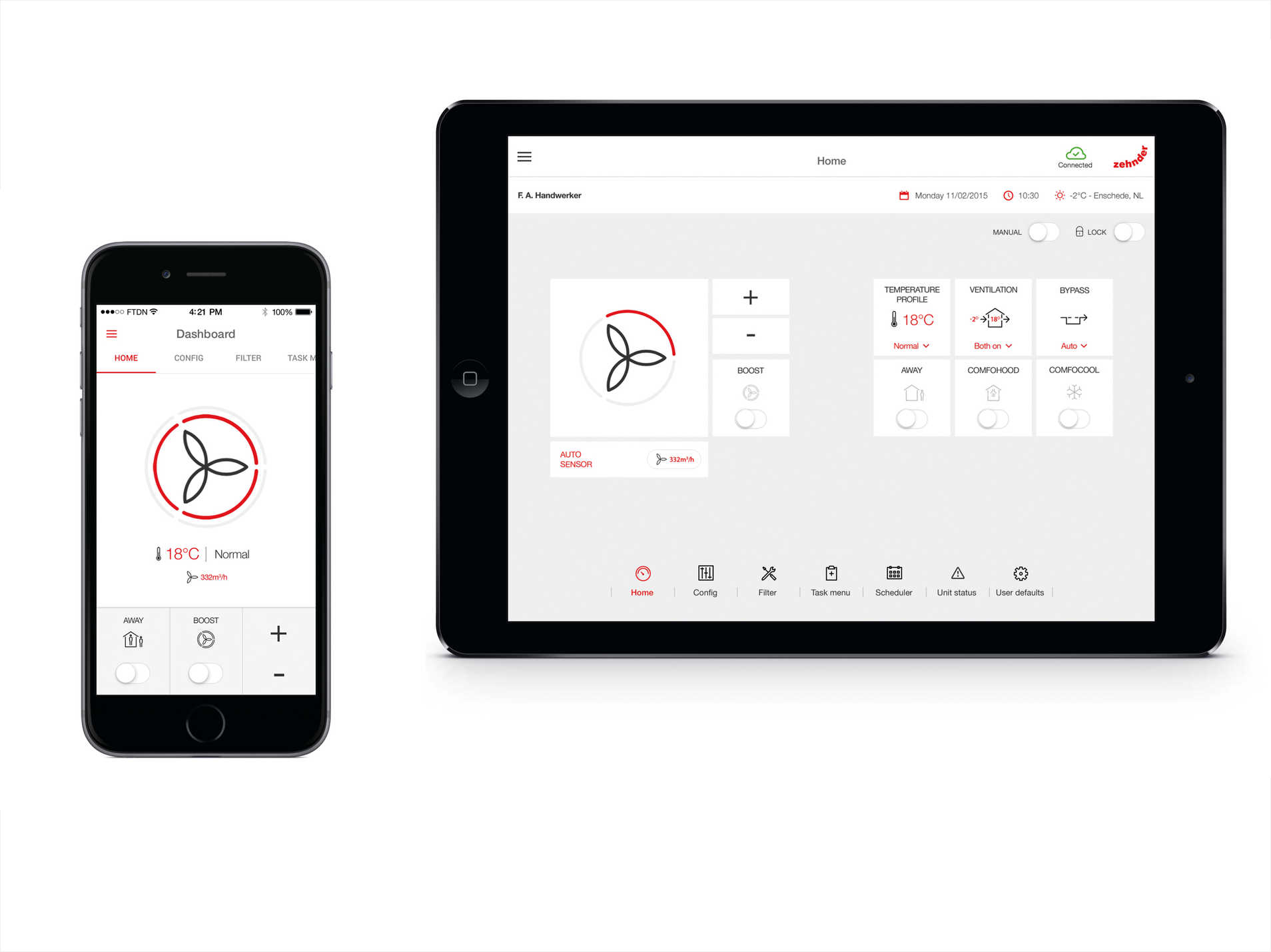 Controllare l’apparecchio di ventilazione da remoto